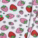 Katoenen Jersey Aardbeien