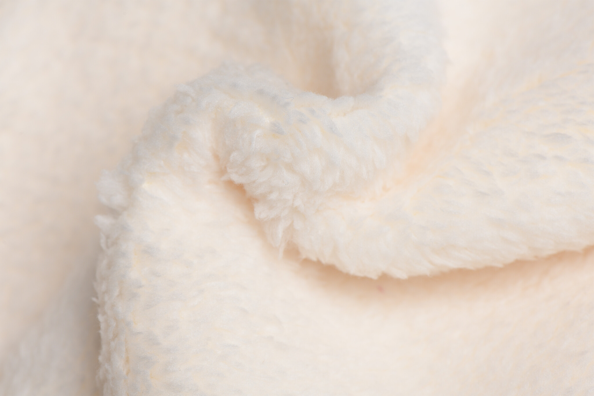 Faux fur corduroy ecru