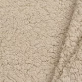 Suede Teddy Stof Lichtbruin