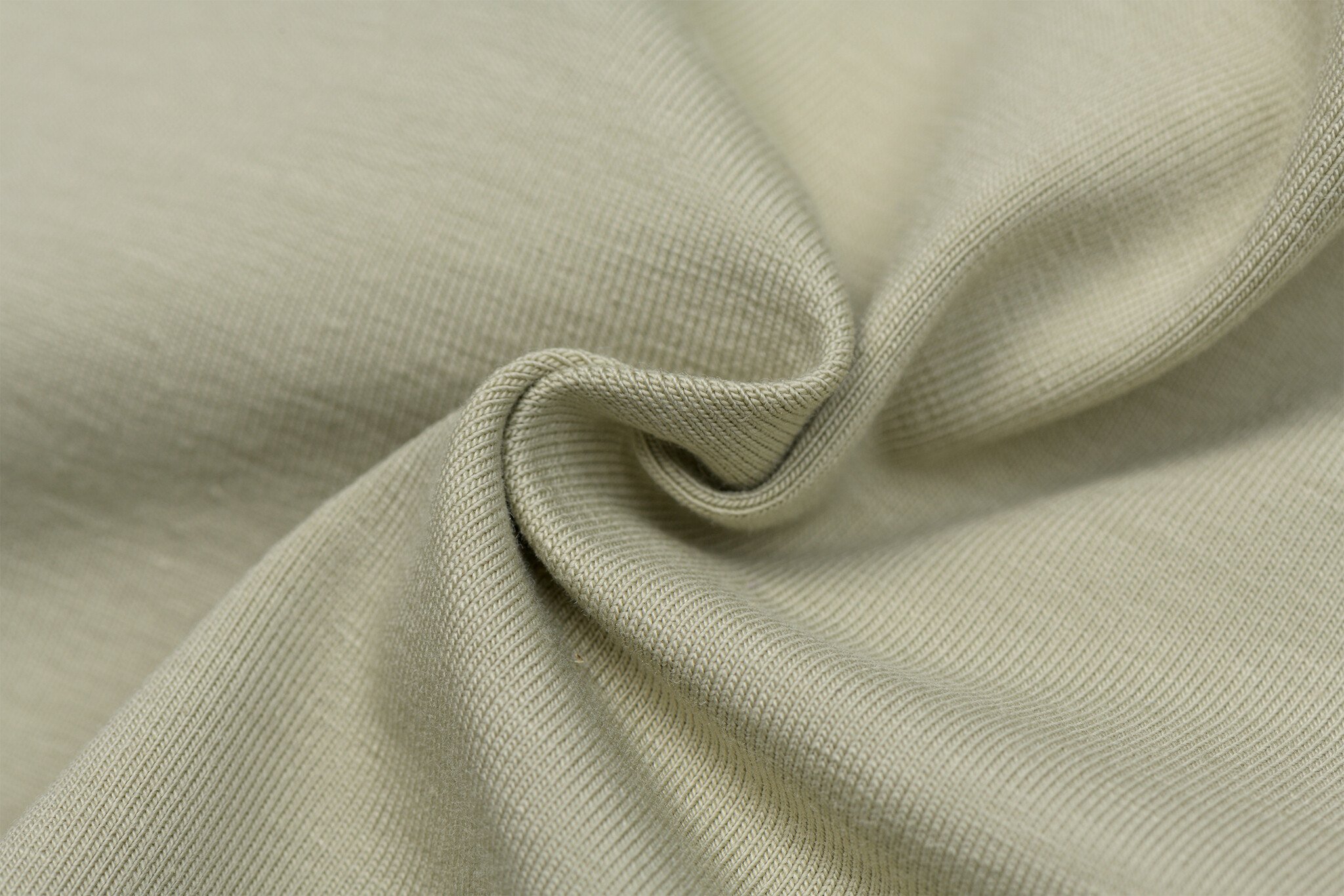 Katoenen Jersey Amandel Groen