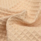 Wafelkatoen Pique Tarwe Geel