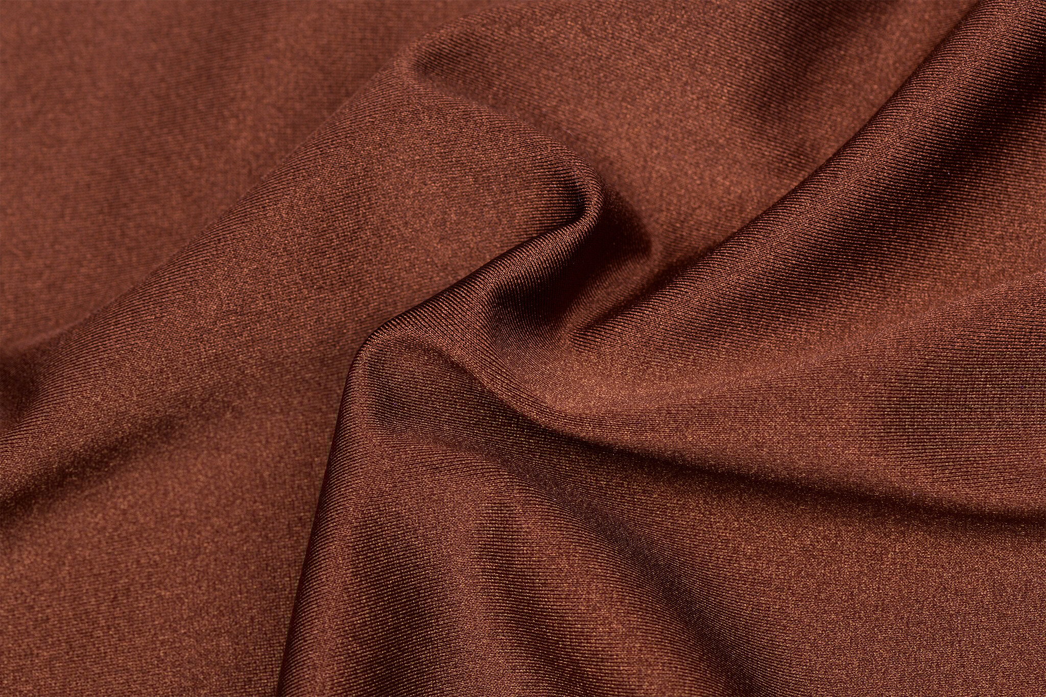 Lycra Stof (Glanzend) Bruin