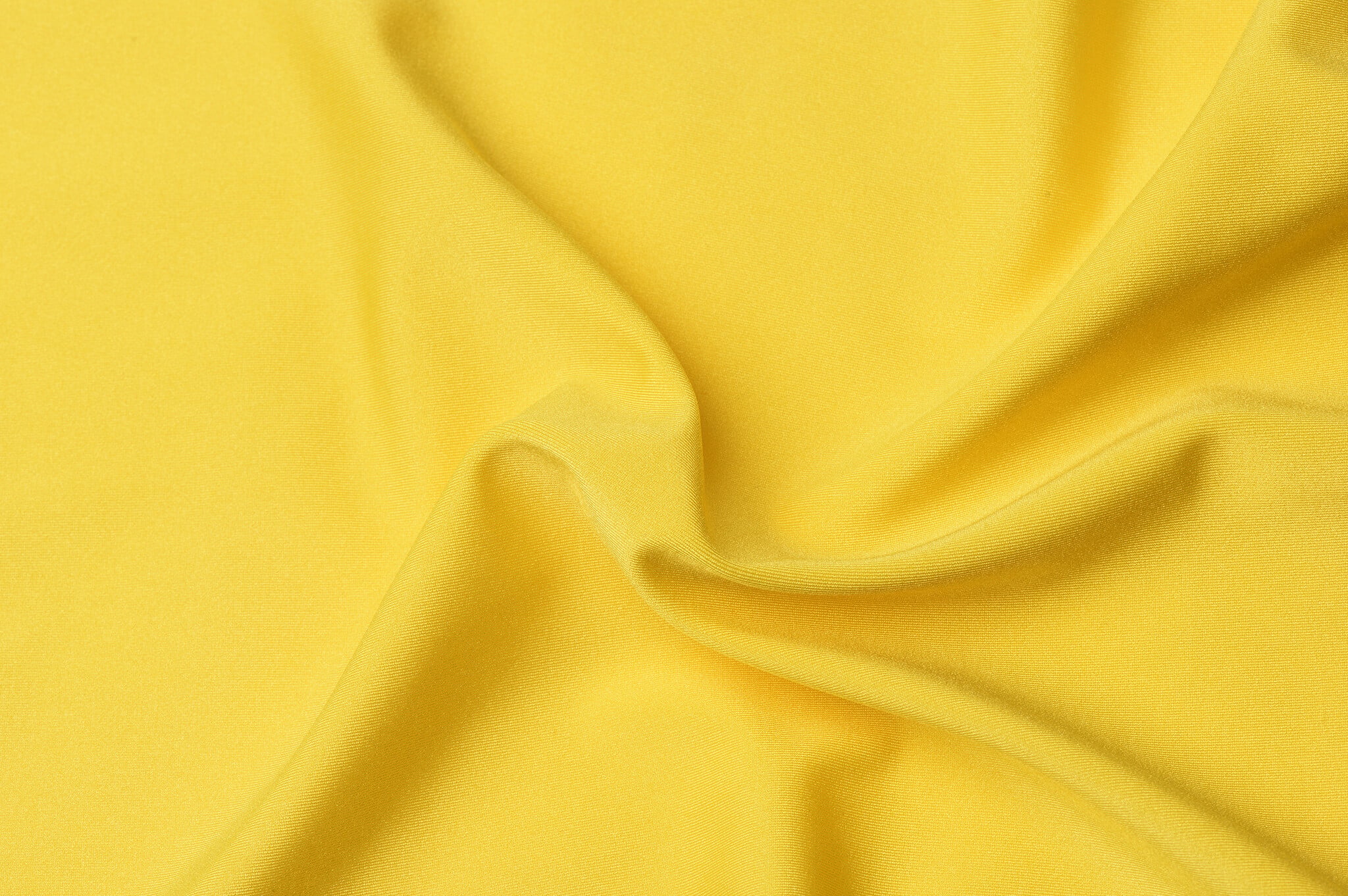 Lycra Stof Glanzend Geel – Soepel en Rekbaar | Stoffen Online