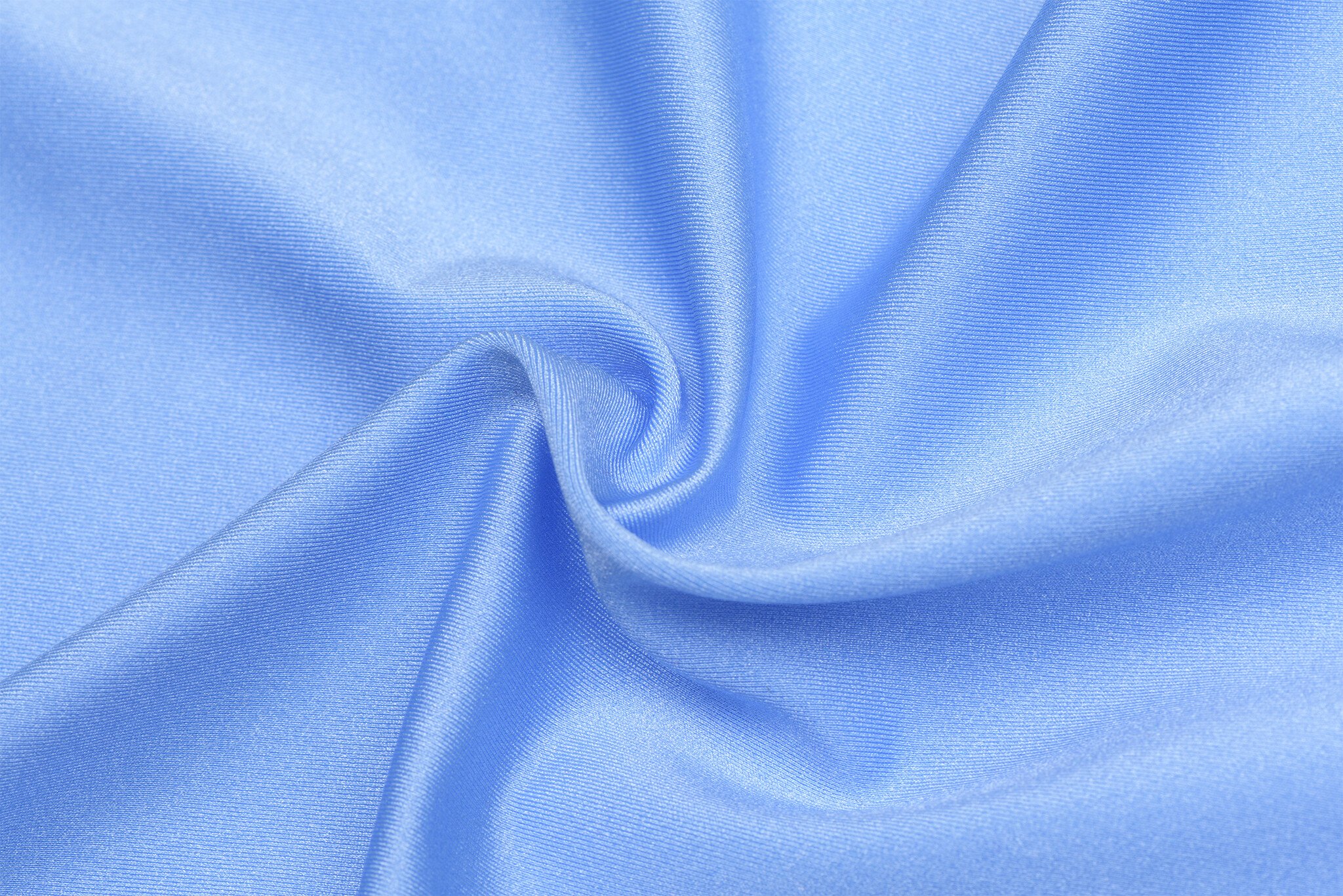 Lycra Stof (Glanzend) Lichtblauw