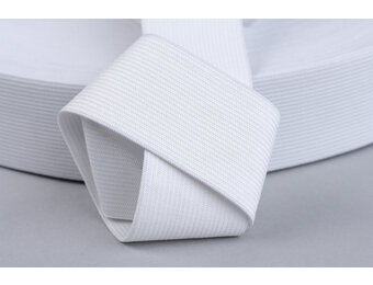 Band Elastiek 60mm Wit