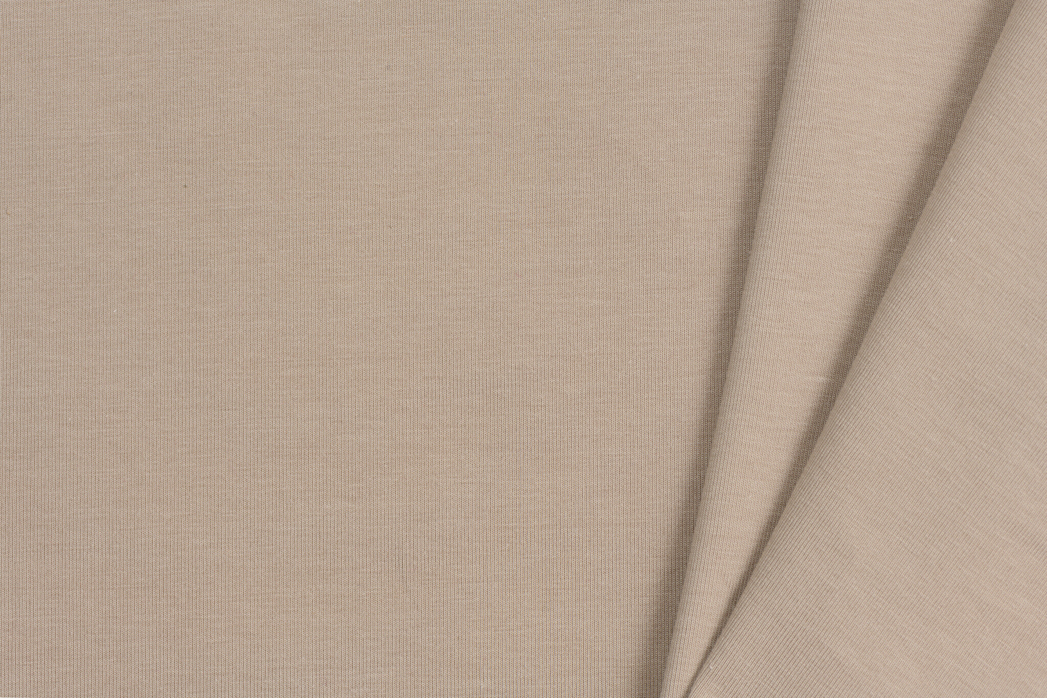 Katoenen Jersey Donker Beige – Zacht, Rekbaar & Ademend