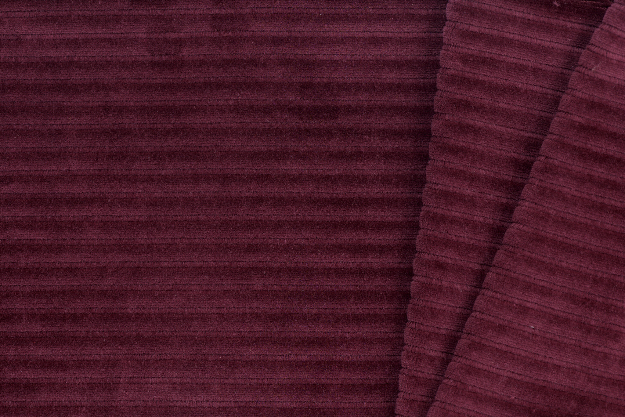 Brede Ribfluweel Jersey Stof Bordeaux – Zacht & Stijlvol