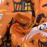 Katoen Bedrukt Retro Halloween