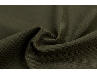 Katoenen Jersey Legergroen