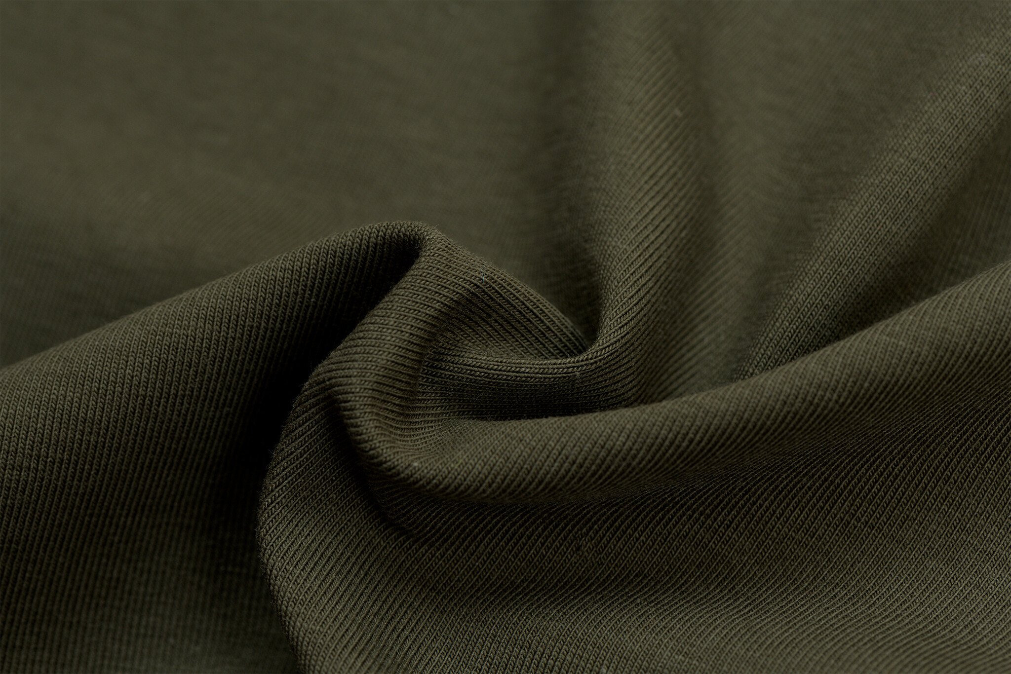 Katoenen Jersey Legergroen – Zacht, Rekbaar & Ademend