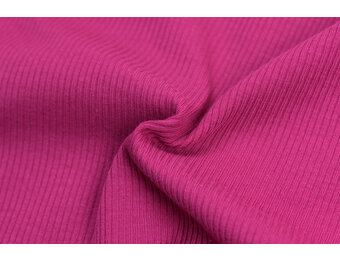 Rib Jersey Stof Fuchsia
