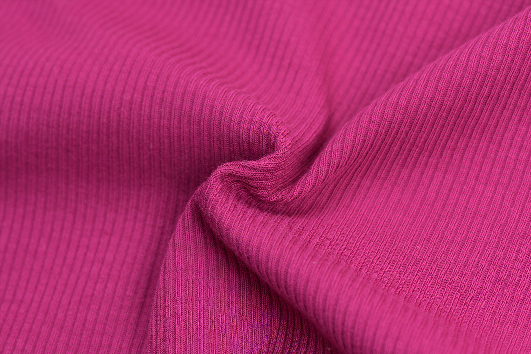 Rib Jersey Stof Fuchsia