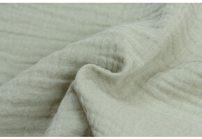 Baby Cotton – Mousseline Stof - Dusty Groen