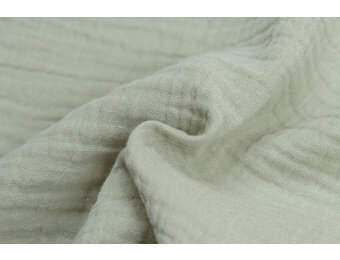 Baby Cotton – Mousseline Stof - Dusty Groen