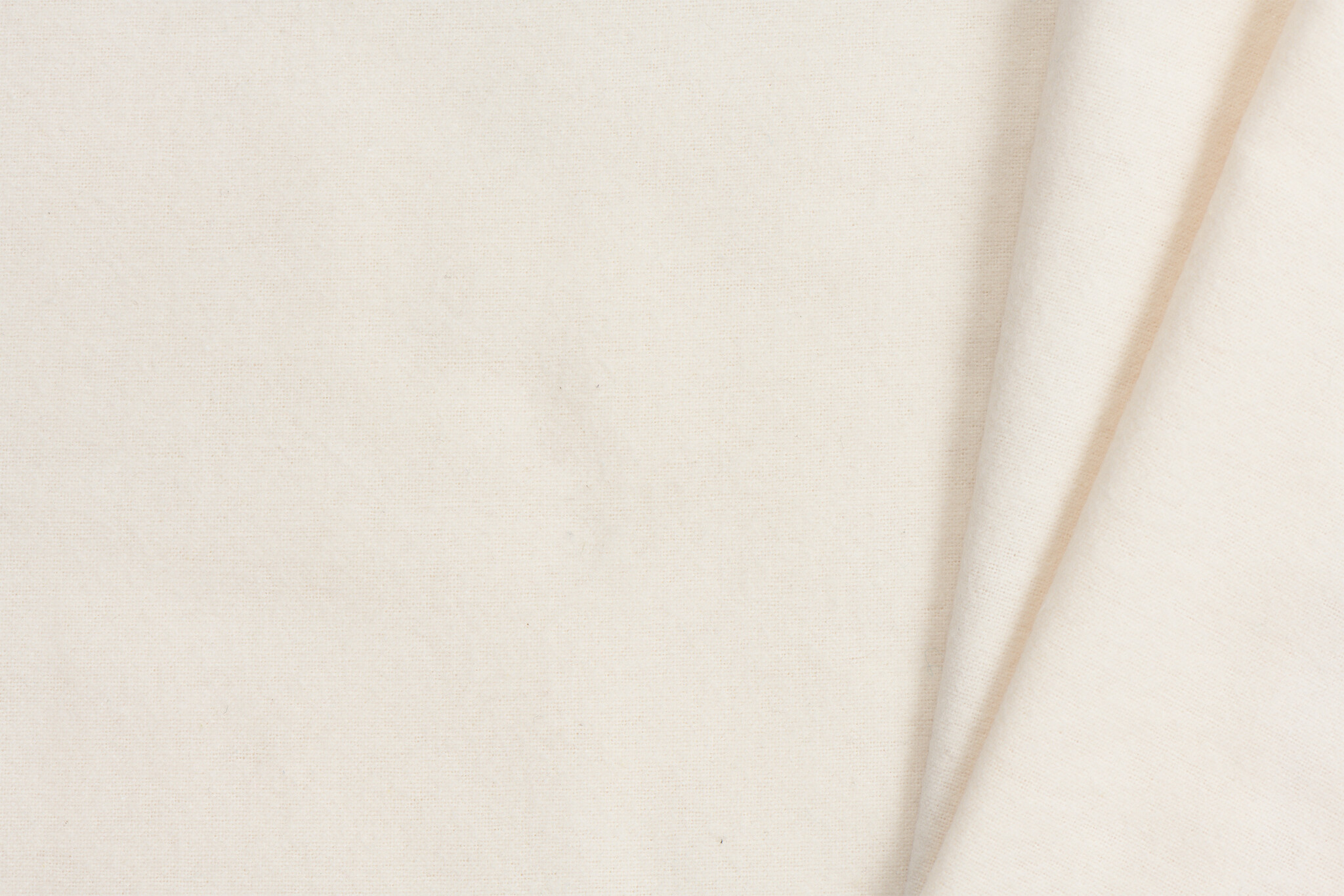 Katoen Flanel Stof Creme