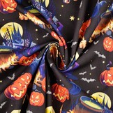 Katoen Poplin Spooky Halloween