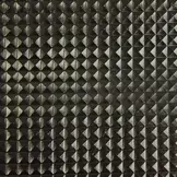 Kunstleer Piramide Zwart- Antraciet