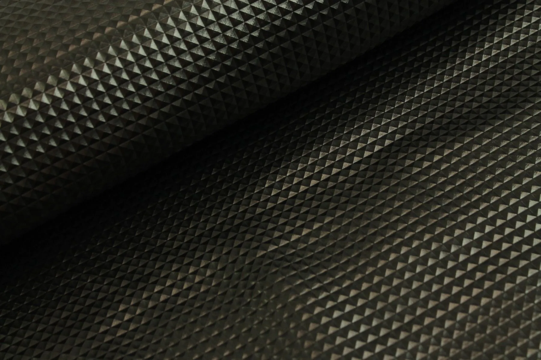 Kunstleer Piramide Zwart- Antraciet