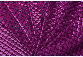 Lamé lycra Foliedruk Schubben Fuchsia