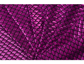 Lamé lycra Foliedruk Schubben Fuchsia