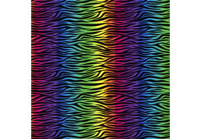 Tricot Zebra Strepen Regenboog