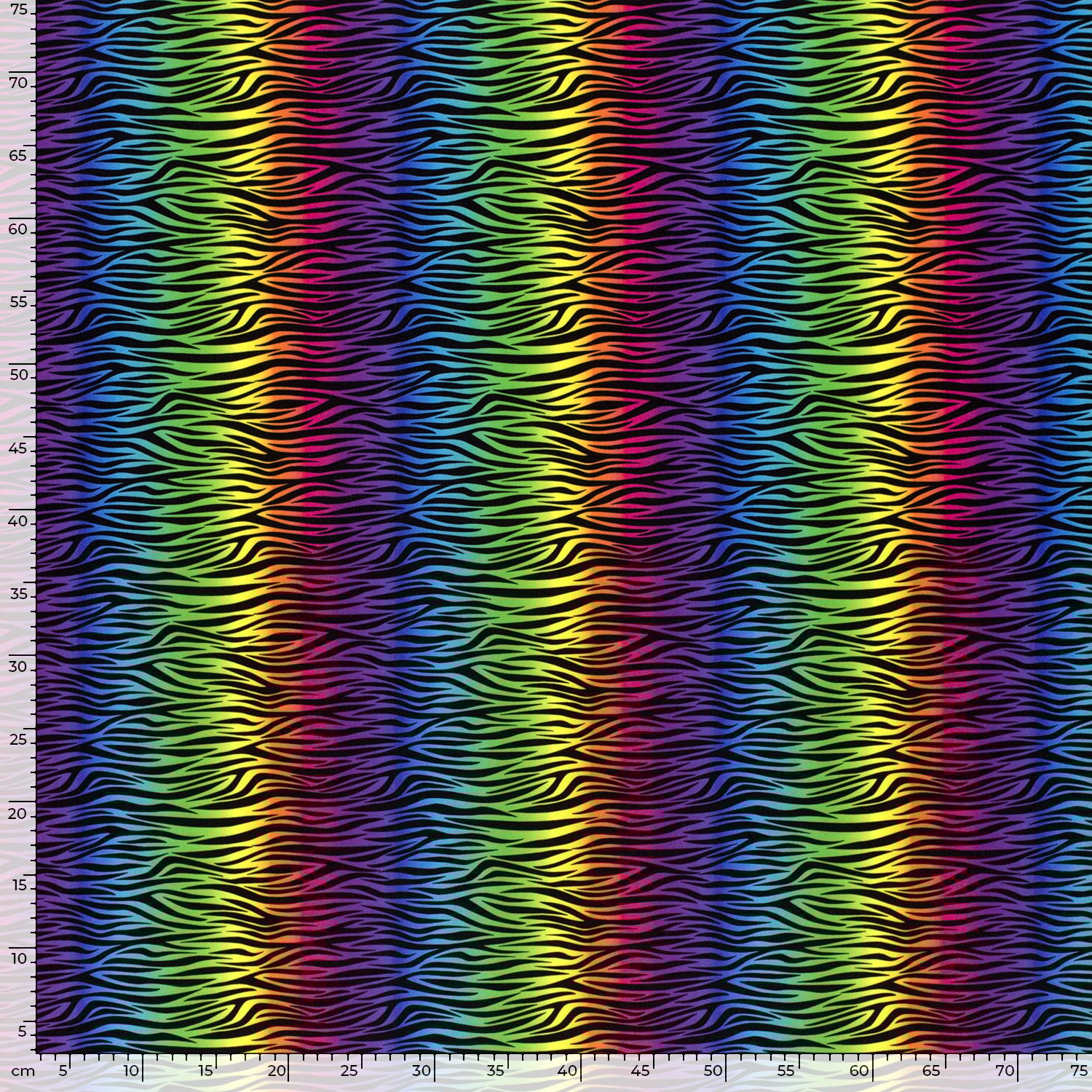 Tricot Zebra Strepen Regenboog