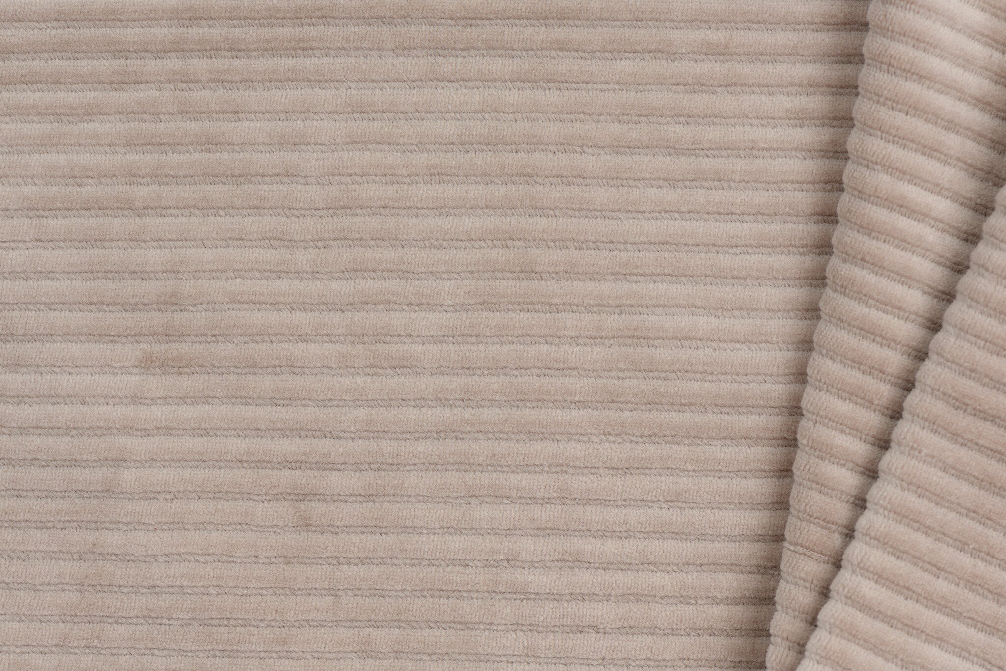 Brede ribfluweel jersey taupe