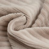 Brede Ribfluweel Jersey Stof Taupe – Zacht & Stijlvol