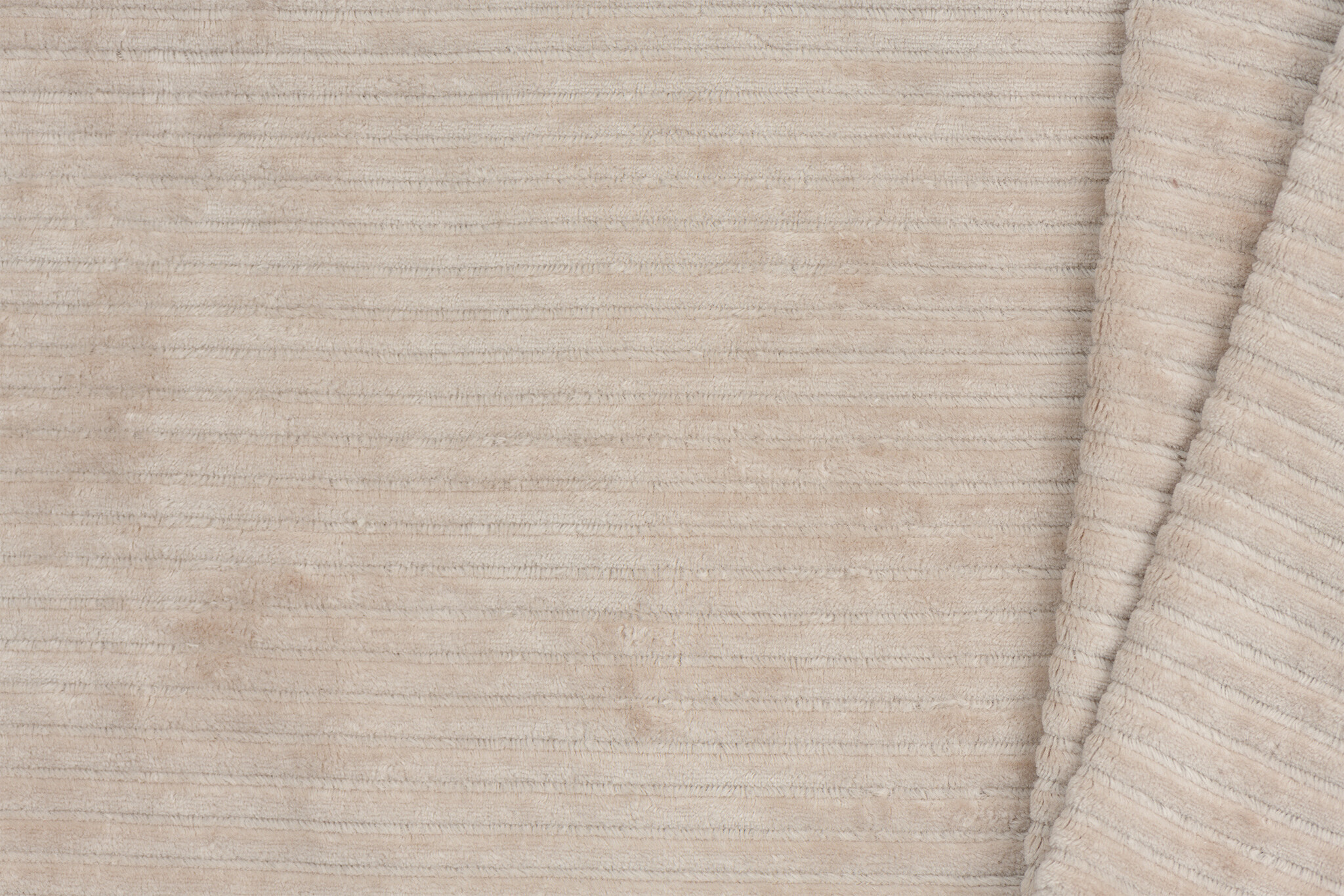 Brede ribfluweel jersey donker beige