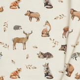 Jersey Katoen Digitale Print - Wilde Bosdieren