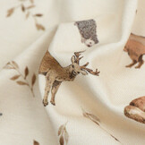 Jersey Katoen Digitale Print - Wilde Bosdieren