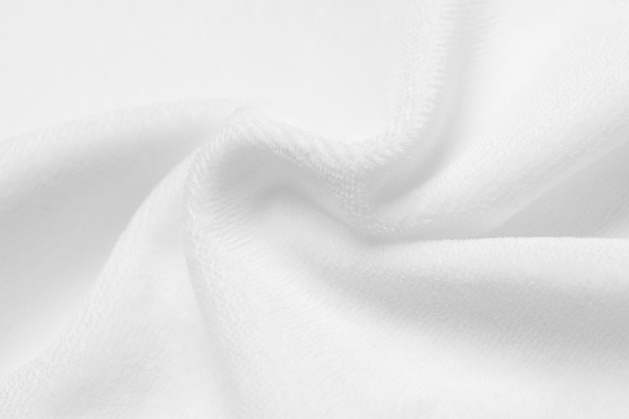 Nicky Velours Stof Wit – Zacht, Rekbaar & Ademend