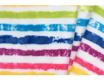 Wellness Fleece Streep Regenboog