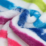 Wellness Fleece Strepen Regenboog – Superzacht & Warm Knuffelfleece