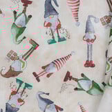 Katoen kerstkabouters beige