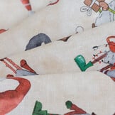 Katoen kerstkabouters beige