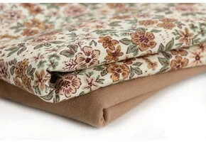 Jersey Katoen Digitale Print - Struikbloem Cacao