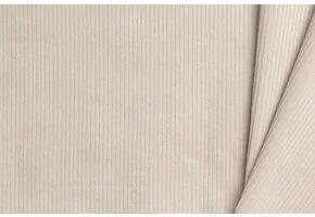 Corduroy Katoen Stof Licht Beige