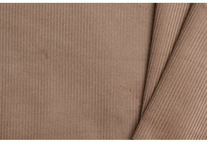 Corduroy Katoen Stof Cacao Bruin