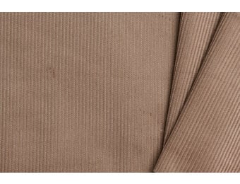 Corduroy Katoen Stof Cacao Bruin