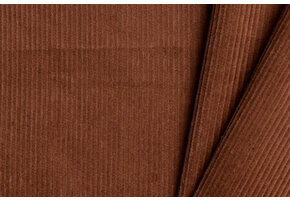 Corduroy Katoen Stof Cognac