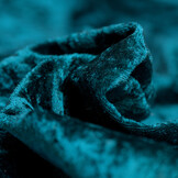 Velours de pannes uni petrol