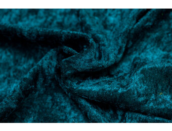 Velours de pannes uni petrol