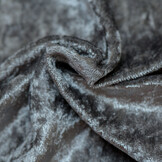 Velours de pannes uni donkergrijs