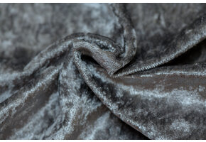 Velours de pannes uni donkergrijs