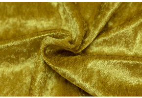 Velours de pannes uni licht goud