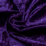 Velours de pannes uni donker paars