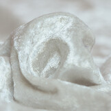 Velours de pannes uni creme