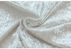 Velours de pannes uni creme