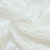 Velours de pannes uni ecru